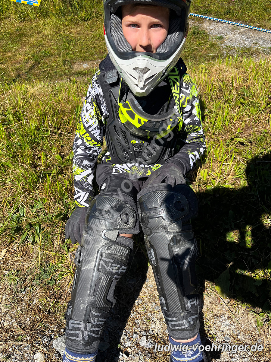im Bikepark Serfaus Fiss Ladis in voller Ausrüstung