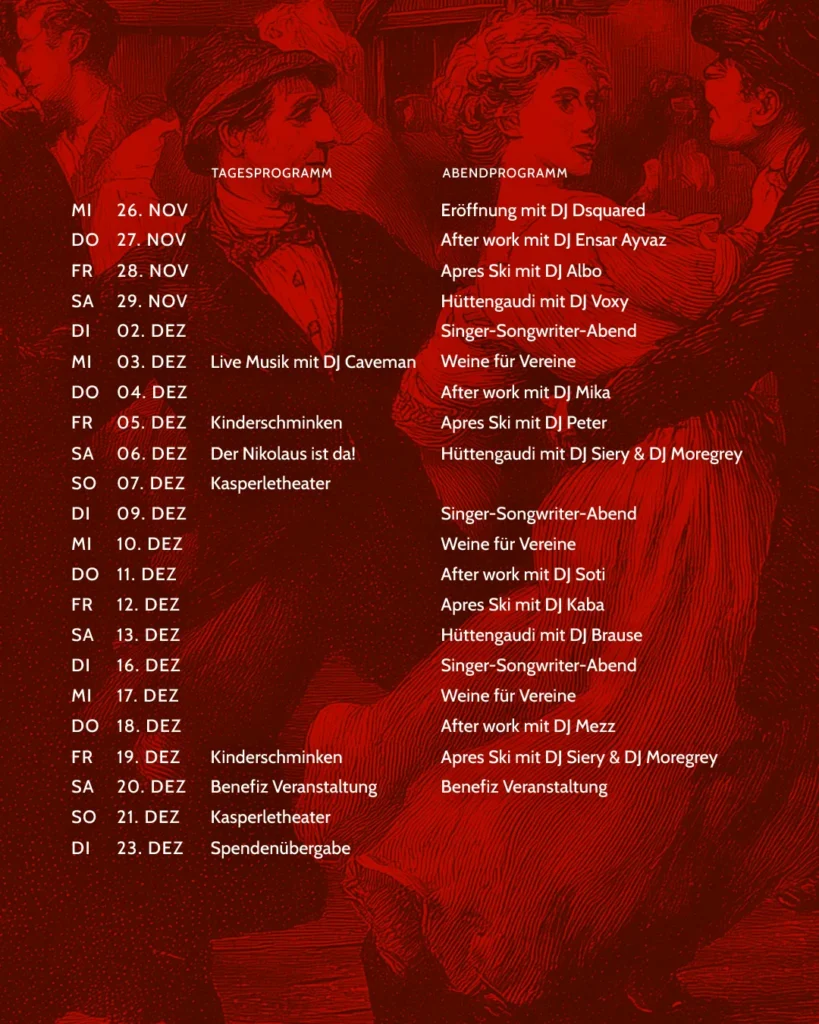 das Programm des Reutlinger Nikolausdorf mit DJ ludringer